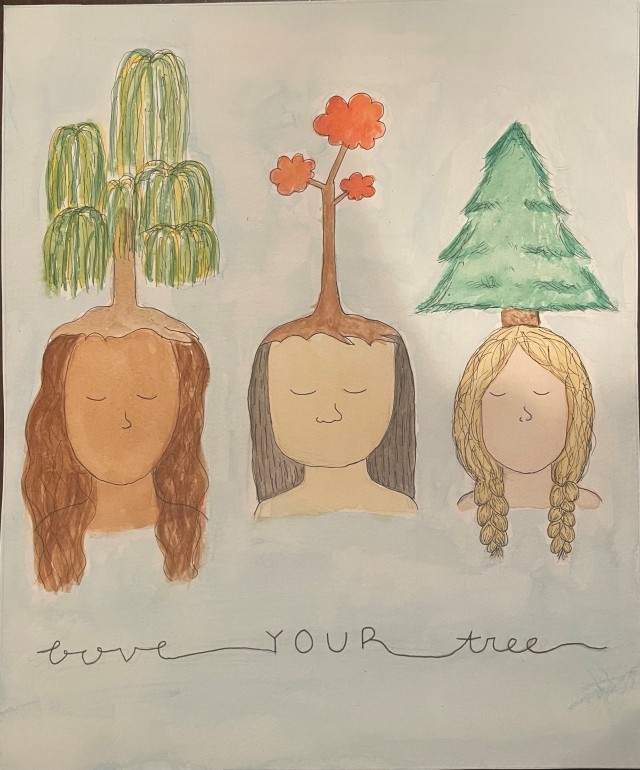 An image of artwork created for the Love Your Tree campaign