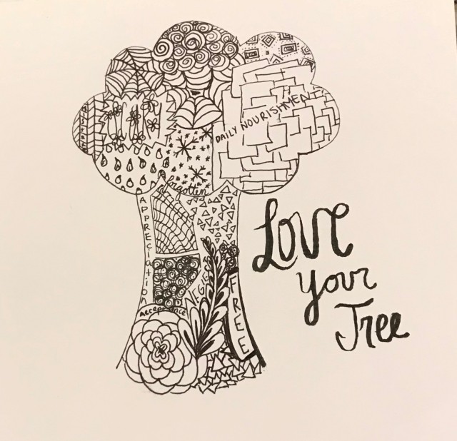 An image of artwork created for the Love Your Tree campaign