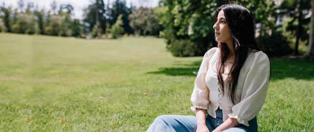 girl in park