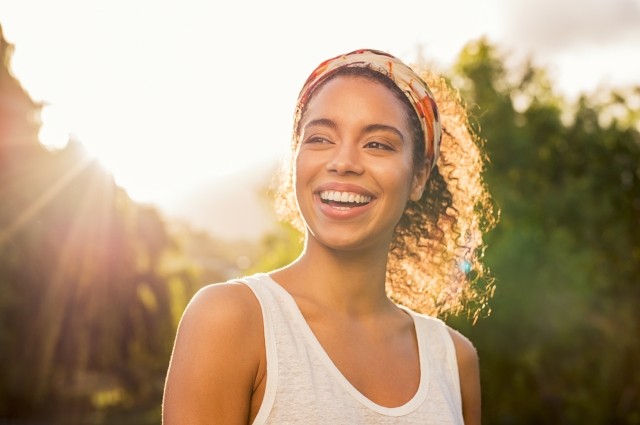 girl smiling