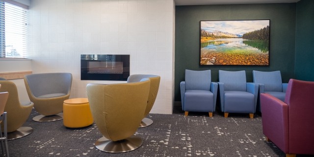 An image of a recreation room at the Pathlight Seattle residential treatment center