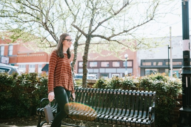 girl walking
