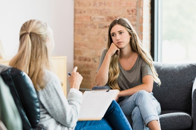 Two females meeting
