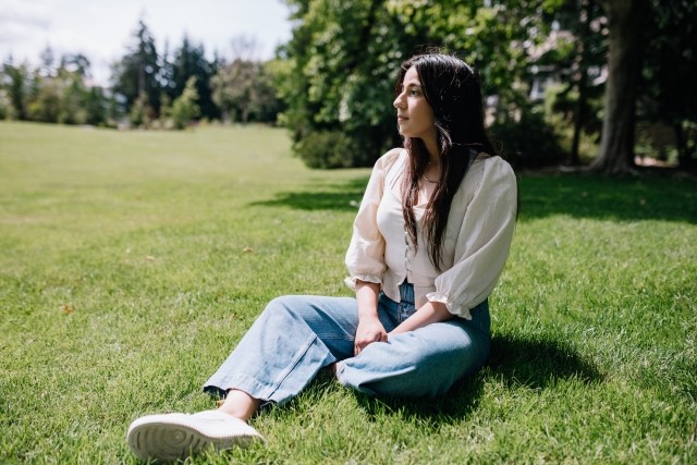 girl in park