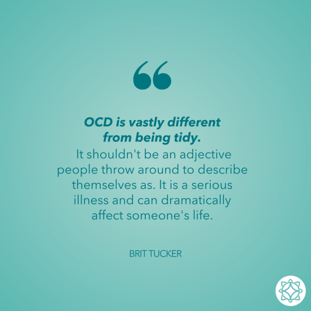 OCD is different from being tidy