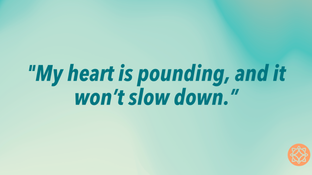 heart racing anxiety