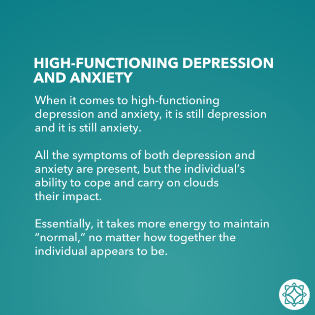 high-functioning depression and anxiety