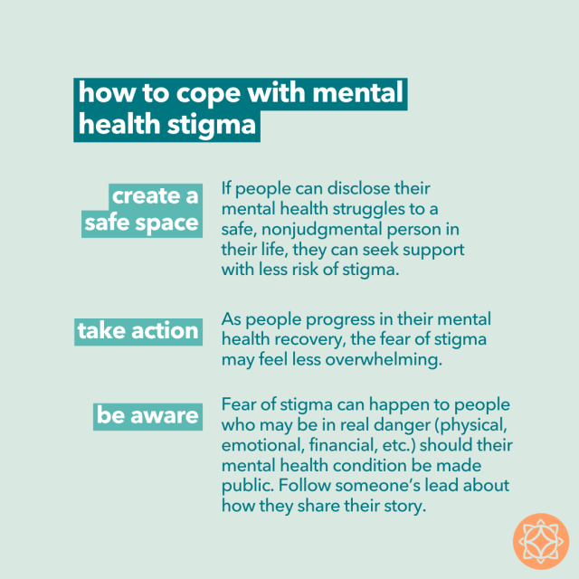 ideas to help you cope with mental health stigma