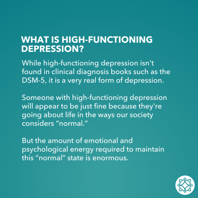an explanation of high-functioning depression