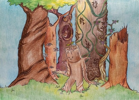 An image of artwork created for the Love Your Tree campaign