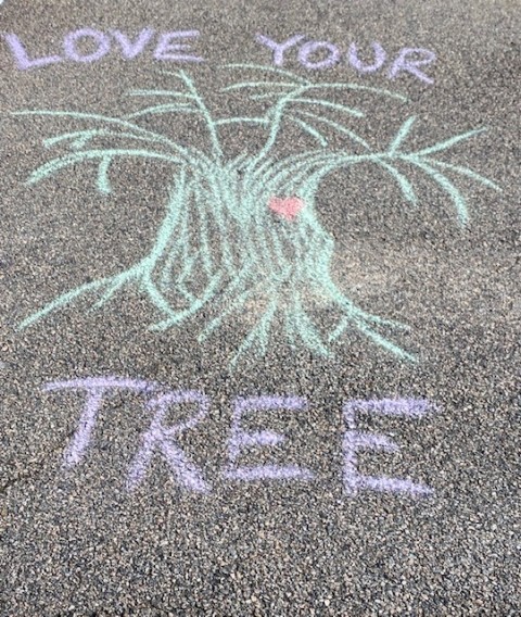 An image of artwork created for the Love Your Tree campaign